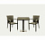 Набор мебели Амиго Мини коричневый м.н. 90кг 3 пр