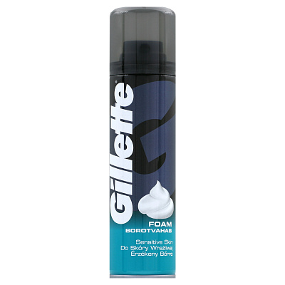 Пена для бритья GILLETTE Sensitive Skin (для чувствительной кожи), 200 мл не марка