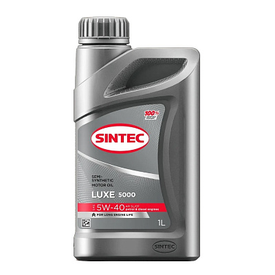 Масло моторное 5W40 SINTEC LUXE 5000 SL/CF П/Синтетическое 1л