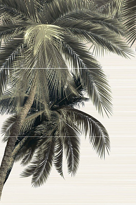 Панно Del Mare-3 50х74,7х0,75 см. из 3 шт. цвет зелёный