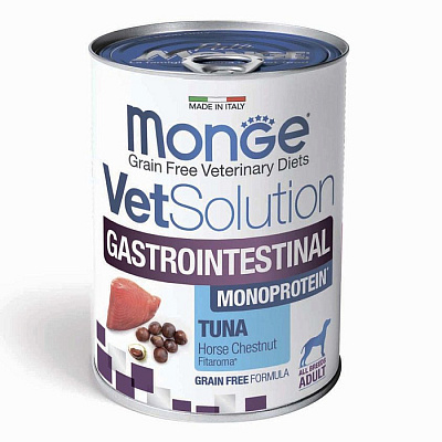 Корм Monge VetSolution Dog Gastrointestinal Гастроинтестинал для собак при заболеваниях ЖКТ 400 г