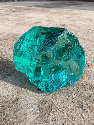 Камни стеклянные ЭРКЛЁЗ Лазурная бирюза (70-300мм)