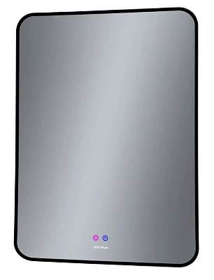 Зеркало ELEGANS-норма BLACK (600*800*45) LED с сенсорным выключателем и подогревом