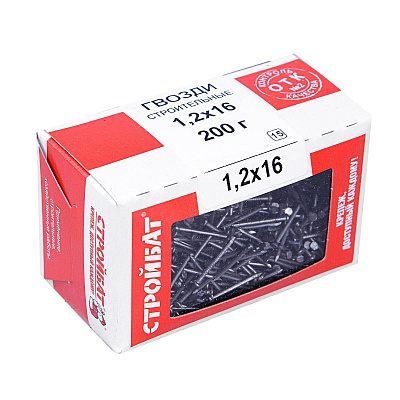 Гвоздь строительный 1,2х16мм  (200 г)