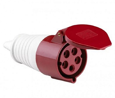 Розетка 225 переносная 3Р+РЕ+N 32А 380В IP44 TDM