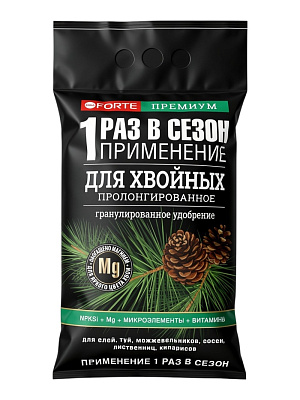 Удобрение Bona Forte хвойное с биодоступным кремнием, гранулы, пакет, 2,5 кг 