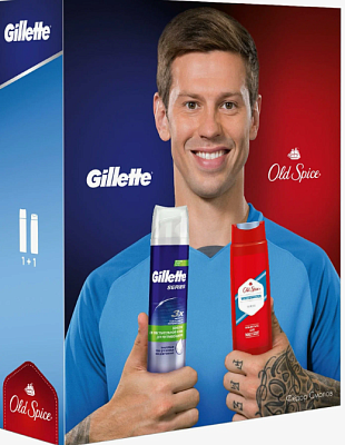 ПН GILLETTE Пена Д/Бр успокаивающая 200мл+OS Гель д/душа+Шмп Whitewater 250мл