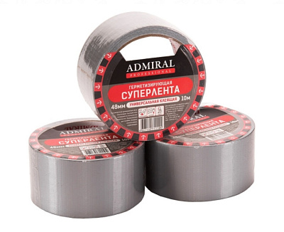 Суперлента герметизирующая универсальная серая 48х10м ADMIRAL 