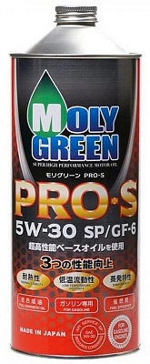 Масло моторное 5W30 Molygreen PRO S, SP/GF-6 Синтетическое 1л
