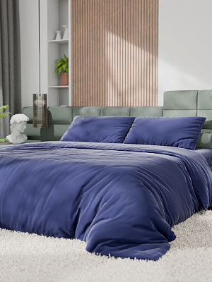 КПБ Этель Евро Tencel 200*220см, 230*245см, 50*70см-2шт, цв.синий 