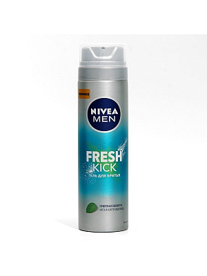 Пена д/бритья Nivea Fresh Kick 200мл не марка