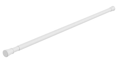 Карниз для ванной FORA металлический 120-220 см, белый FOR-ROD-220IWT