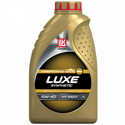 Масло моторное 5W40 LUKOIL LUXE, SN/CF A3/B4 Синтетическое 1л