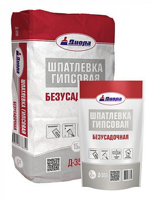 Шпатлевка  Диола гипсовая безусадочная Д-355, 5 кг