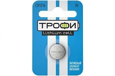 Элемент питания  Трофи CR1216-1BL 