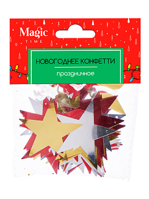 Конфетти из ПВХ  в форме звезд  11,5х10х13см