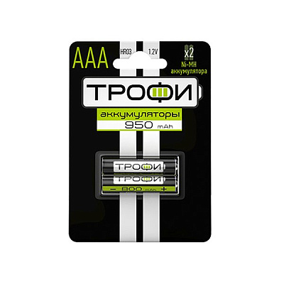Аккумуляторная батарея Трофи HR03-2BL 950mAh