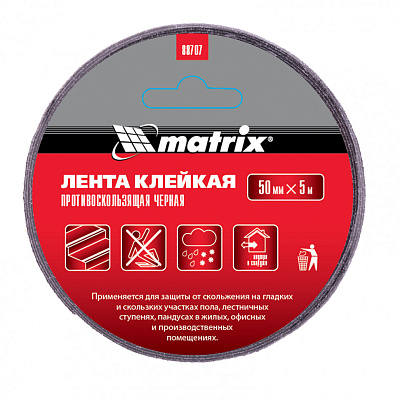 Лента противоскользящая,черная 50мм.х 5м.// Matrix