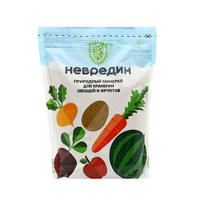 Субстрат минеральный цеолит 3л,  для хранения овощей и фруктов НЕВРЕДИН 