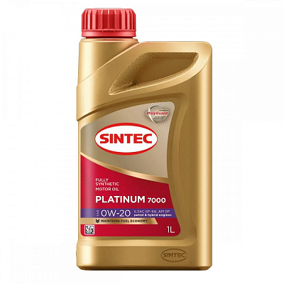 Масло моторное 0W20 SINTEC PLATINUM 7000, SP/GF-6A Cинтетическое 1л