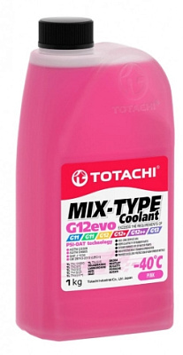 Антифриз розовый TOTACHI MIX-TYPE COOLANT -40C G12evo 1кг