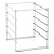 LWS5FWH(N) Рама для корзин 565х435х550 белый LWS5FWH