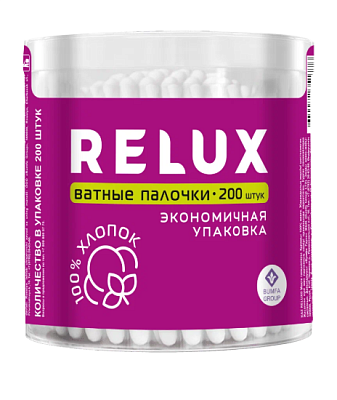Ватные палочки RELUX   200шт