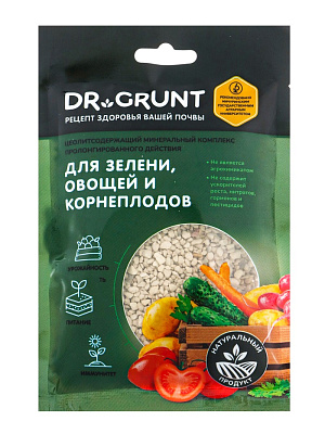 Удобрение миниральное "Dr.Grunt" для зелени, овощей, корнеплодов, 120 г 