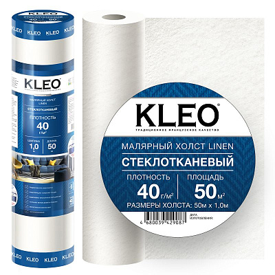 Стеклохолст малярный KLEO LINEN 40 1х50 м