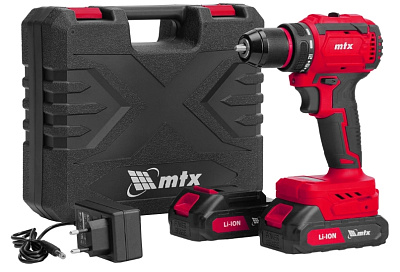 Дрель-шуруповерт аккумуляторная MTX CDS-BL-20, Li-Ion, 20 В, 2 акк.