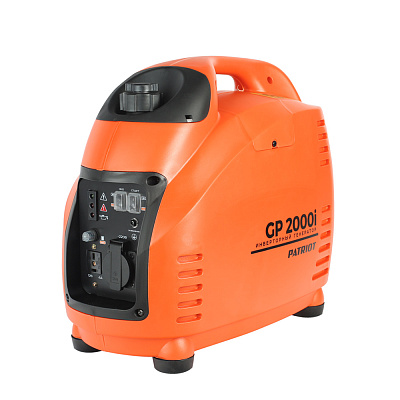 Генератор инверторный PATRIOT 2000i, 1,5/1,8 кВт, уровень шума 58 dB