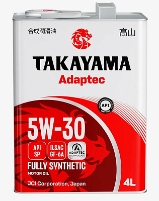 Масло моторное 5W30 TAKAYAMA ADAPTEC SP/GF-6A Синтетическое 4л