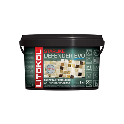 Затирка STARLIKE Defender EVO  S.205 TRAVERTINO (известь) 1 kg. 