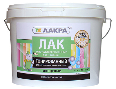 Лак в/д Лакра тонированный Сосна, 2,5кг