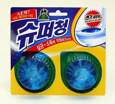 Очищающая таблетка для унитаза SANDOKKAEBI SUPER CHANG, 2шт*40г не марка