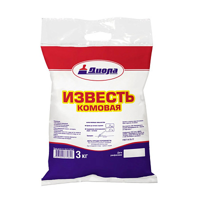 Известь "Диола" комовая 3 кг 