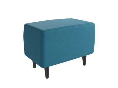 Пуф Киркас Twist 12 (turquoise) 56,5х36х43см, цвет: берюзовый