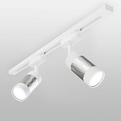 Светильник потолочный Mizar белый/серебро  GU10*1*35W 2 м кв. MRL 1007