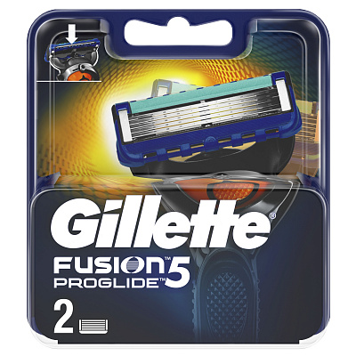 Кассеты сменные FUSION PROGLIDE для бритья 2 шт.
