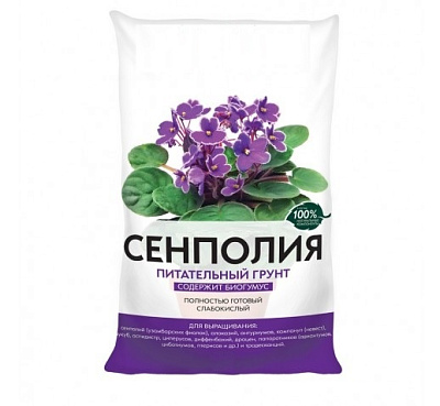 Грунт для сенполий 2,5л Нов-Агро 1/20