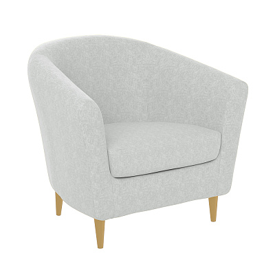 Кресло Тунне Twist 01 (cream) 78х76,5х76см, цвет кремовый