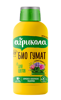 Удобрение Агрикола БИО гумат жидкий для цветов, 250 мл 