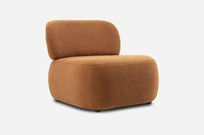 Кресло Нелви 81х85х70см Cozy Terra Hush 493 цвет: коричневый