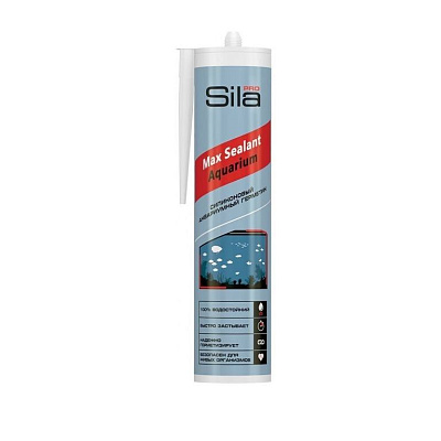 Герметик Sila PRO Max Sealant, AQ,  силик., для аквариумов, бесцвет., 280 мл. не марка