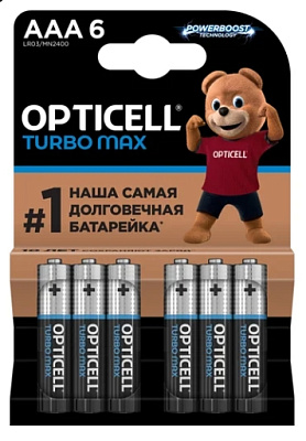 Батарейки Opticell Turbo Max LR03 BL6 6шт