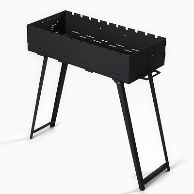 Мангал с ножками FIREGRILL, 2 мм, 74,7 х 37,5 х 72,3 см, ширина 65 см   