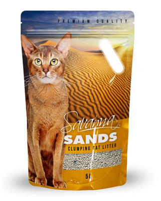 Наполнитель SAVANNA SANDS 5л без запаха д/кош комкующийся 3,8кг