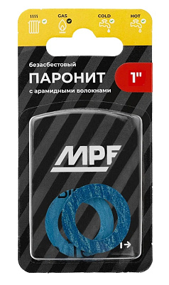 Прокладка паронитовая безасбестовая MPF 1" (2 шт.), МР