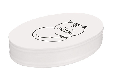 Мыльница настольная,  керамика, Happy Cats