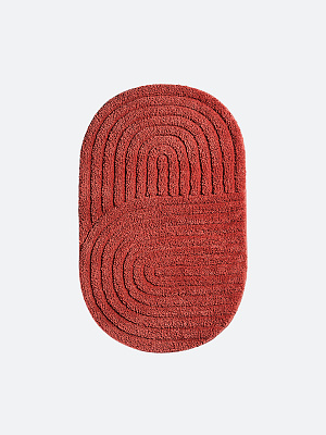 Мягкий коврик Velvet для ванной комнаты 50х80 см., цвет розовый